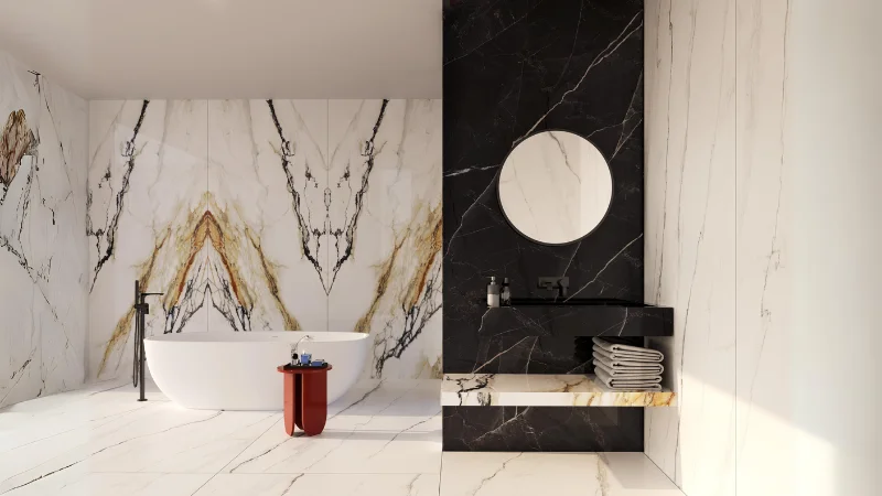 کاشی و سرامیک‌ های مخصوص سرویس بهداشتی کوچک