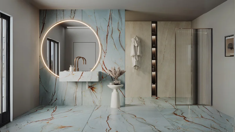 سرامیک پرسلان آبی