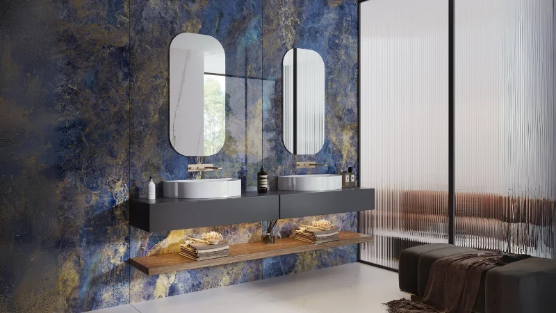 کاشی و سرامیک پرسلان سورمه ای