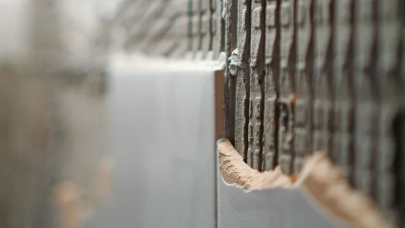 مراحل تخریب کاشی دیوار