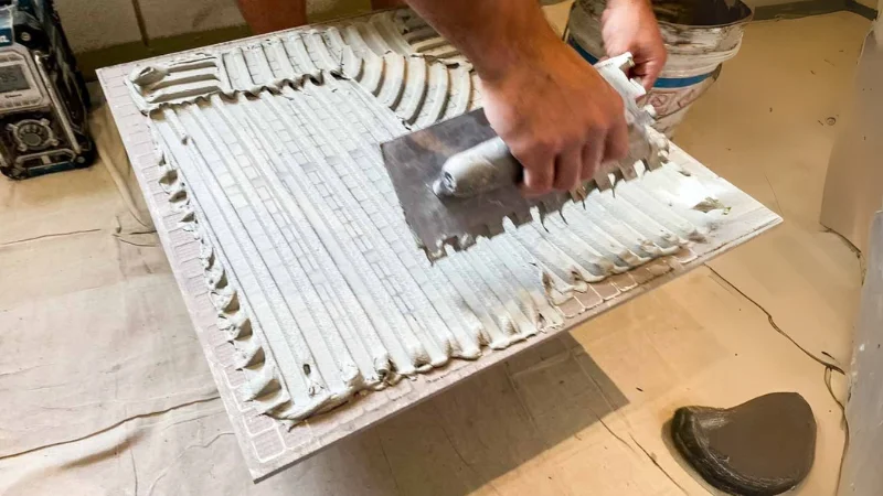 روش آماده سازی چسب کاشی خمیری