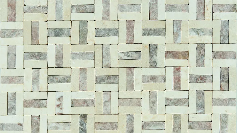 چیدمان حصیری سرامیک کف