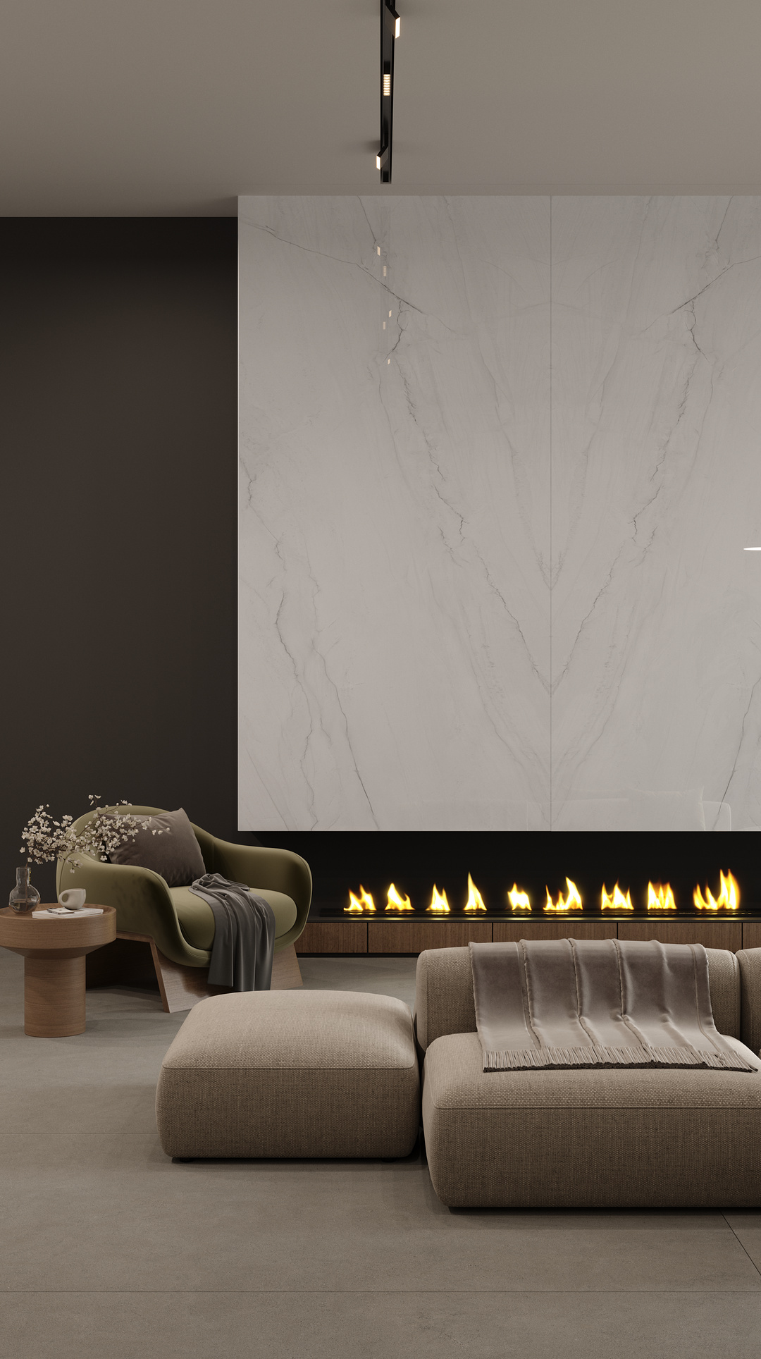 timeless livingroom with MONT BLANC