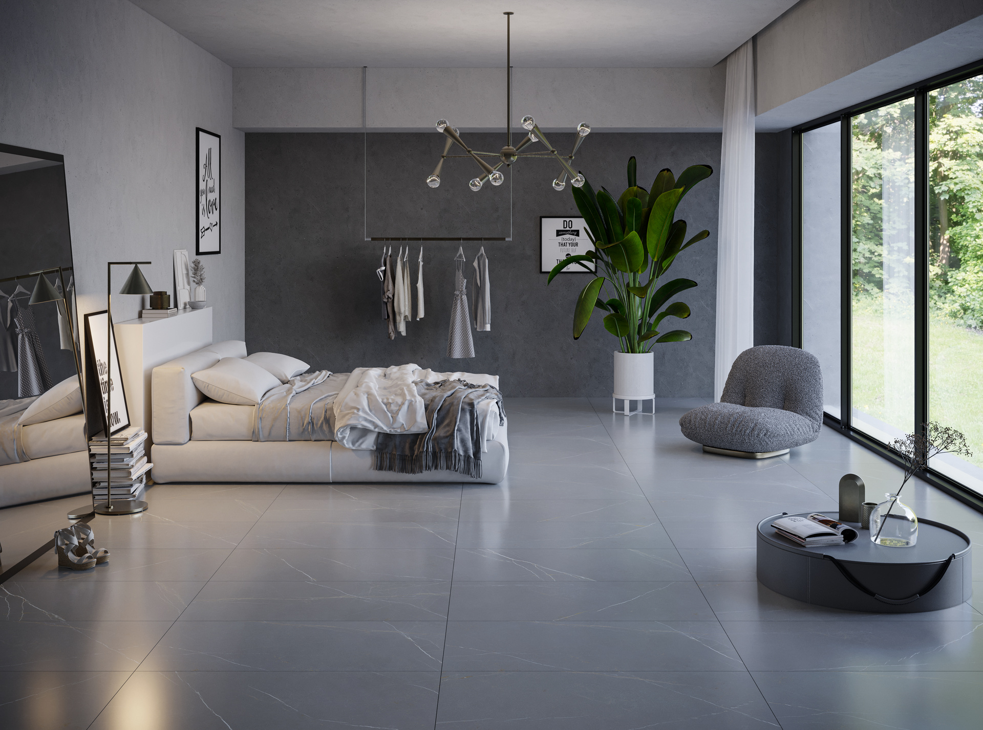 timeless bedroom with pantheon