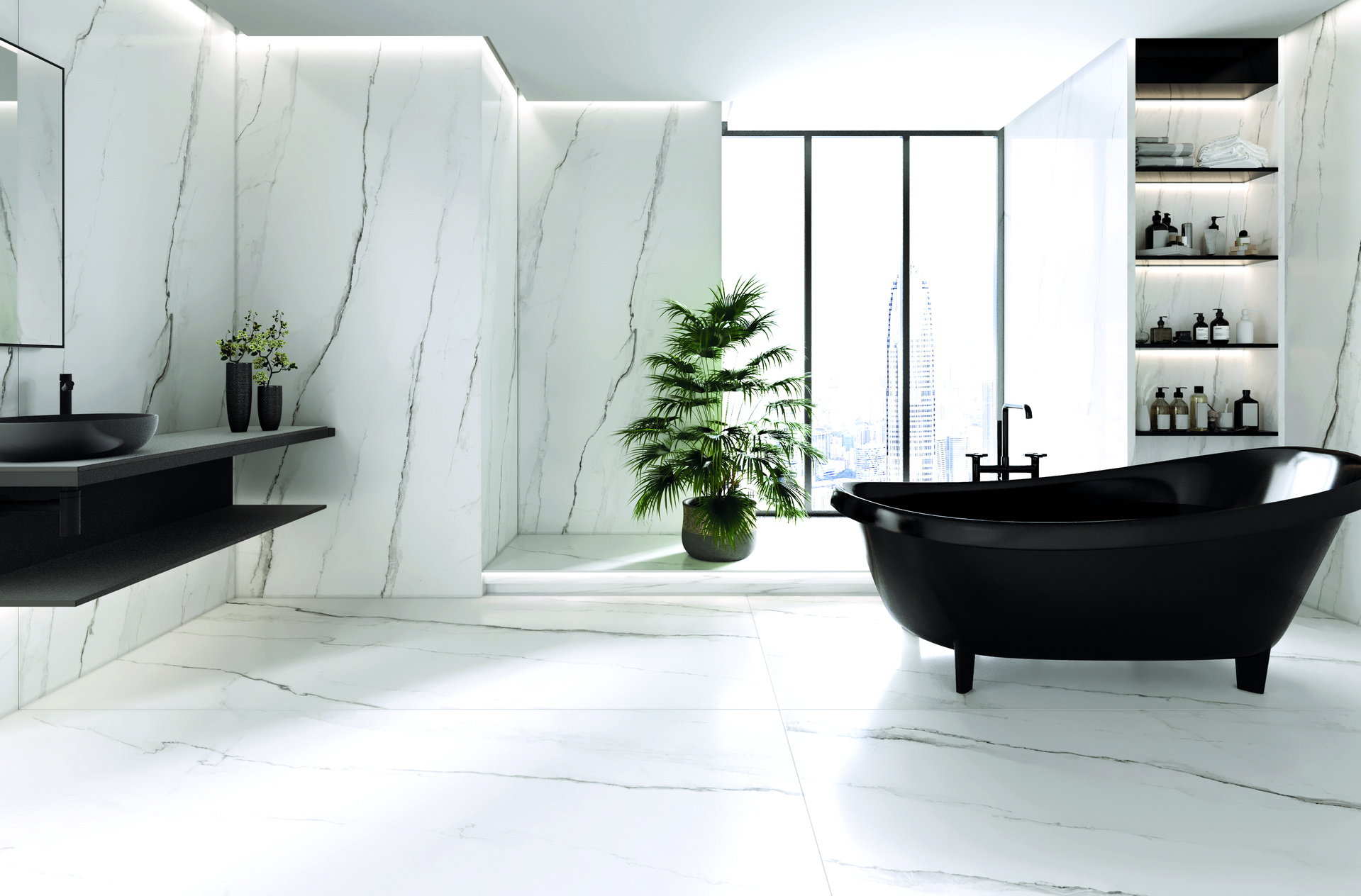 timeless bathroom with polaris