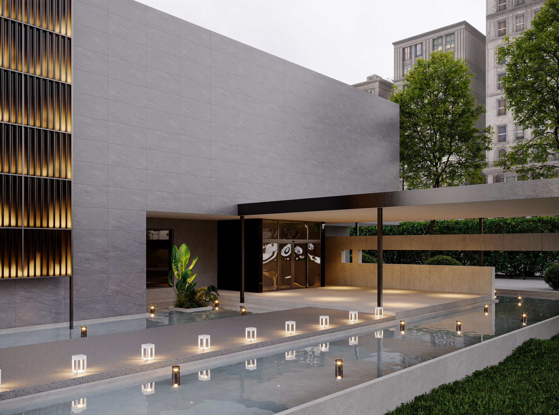 نمای بی زمان با stonetech