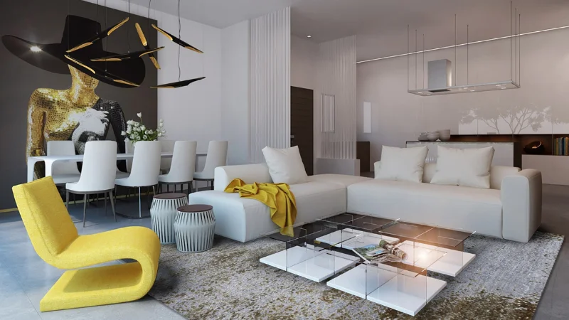 نقطه کانونی در دیزاین پذیرایی